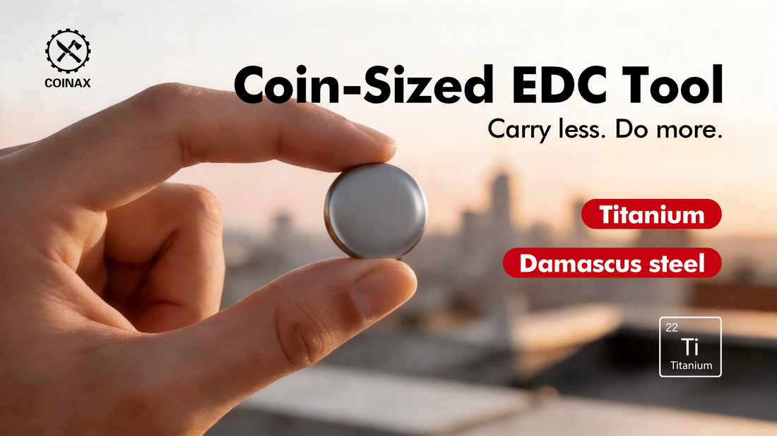 Why We Chose Titanium and Damascus Steel for Coinax